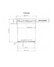 Słoik 350 ml PROSTY 3344 szt LUZ