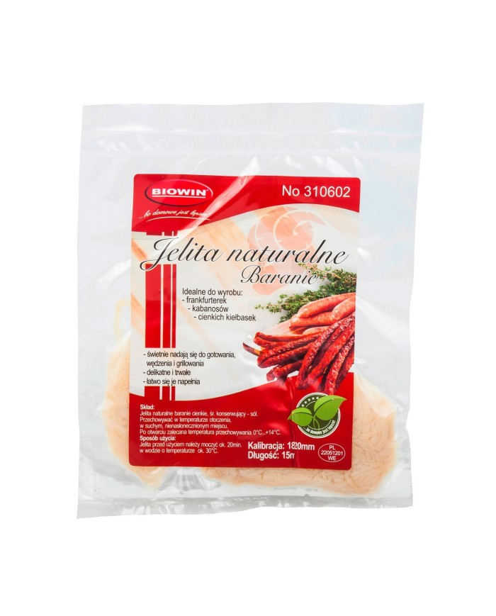 Jelita naturalne baranie o średnicy 18/20mm